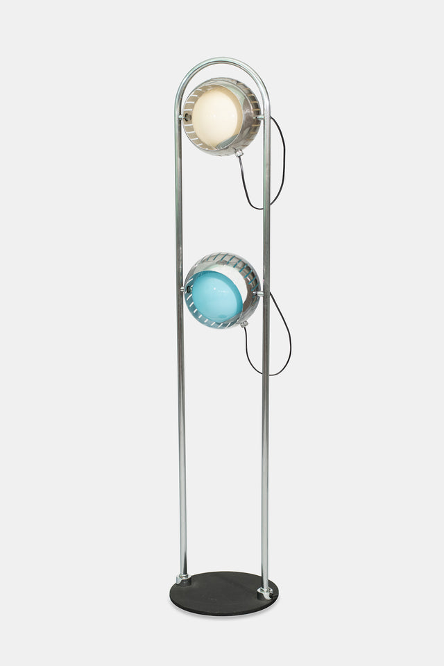 Azure Eyeball Floor Lamp, circa 1970s