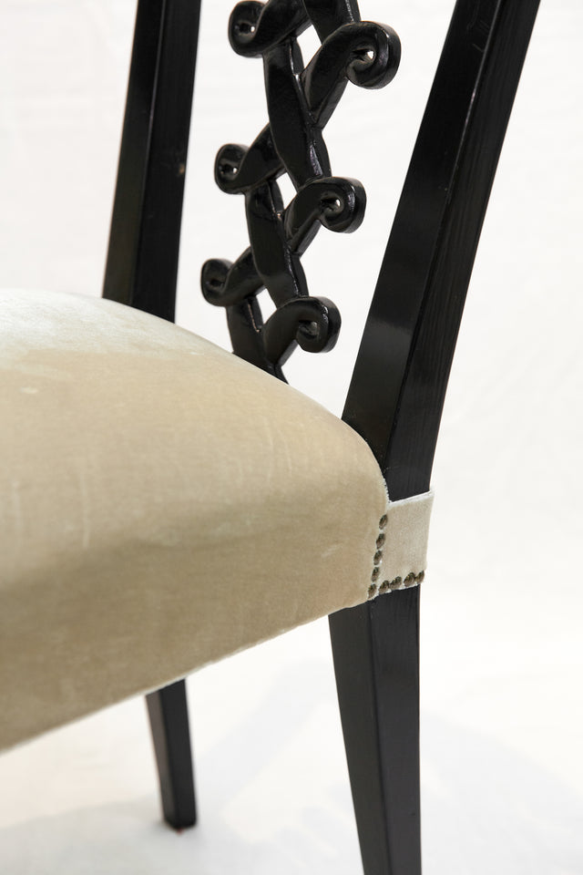 Black chair, circa 1930