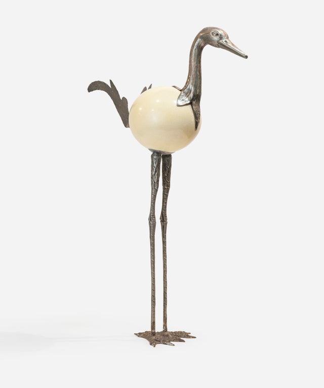 Decorative ostrich sculpture, circa 1960