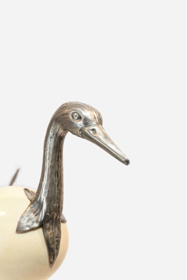Decorative ostrich sculpture, circa 1960
