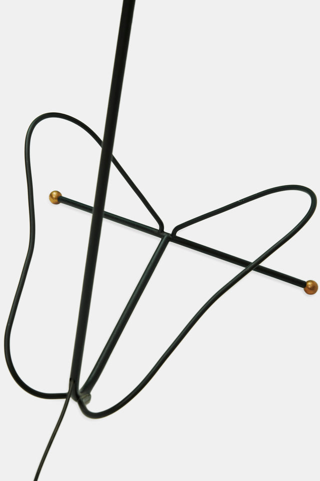 Floor lamp with magazine rack, circa 1950s