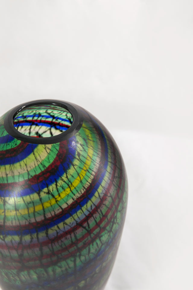 Green and blue vase, circa 1960