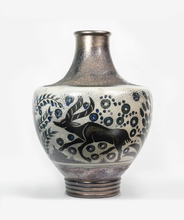 'Hunting deers' vase, circa 1935