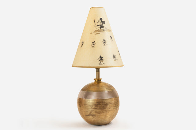 'Mickey Mouse’ table lamp, circa 1950