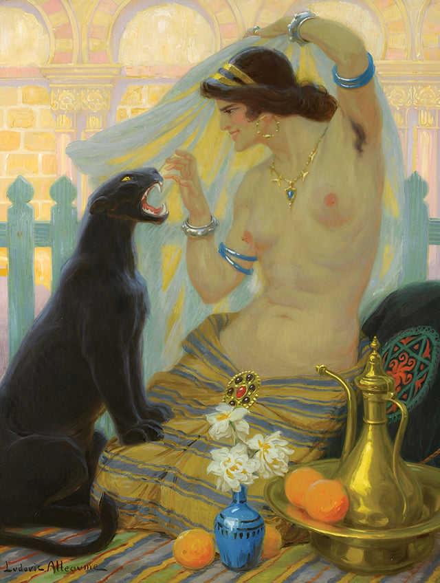 Oriental Taming a Panther, circa 1927