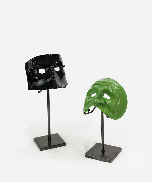 Pair of Comedy and Tragedy masks, circa 1960