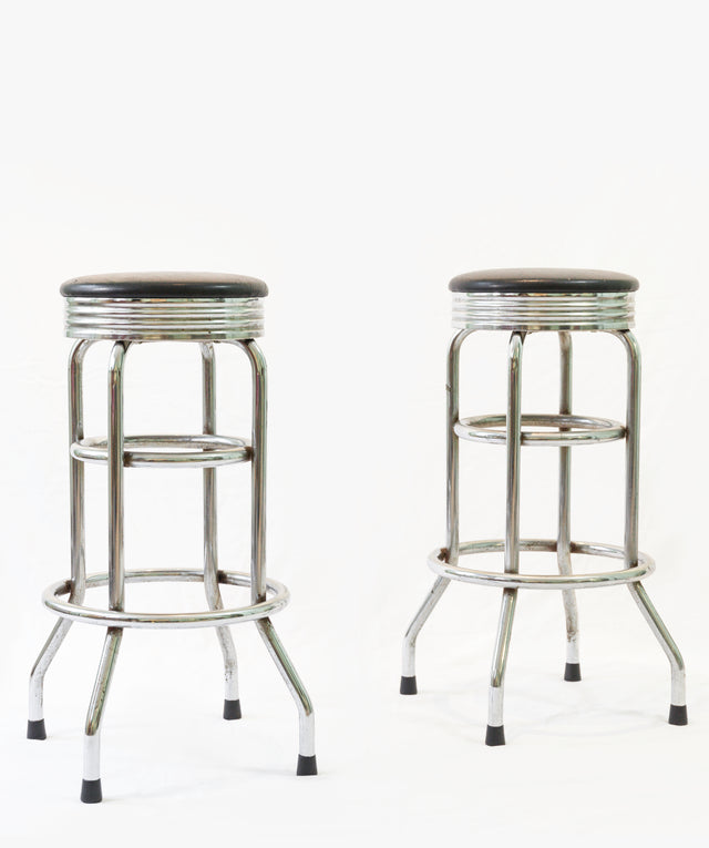 Pair of bar stools, circa 1970