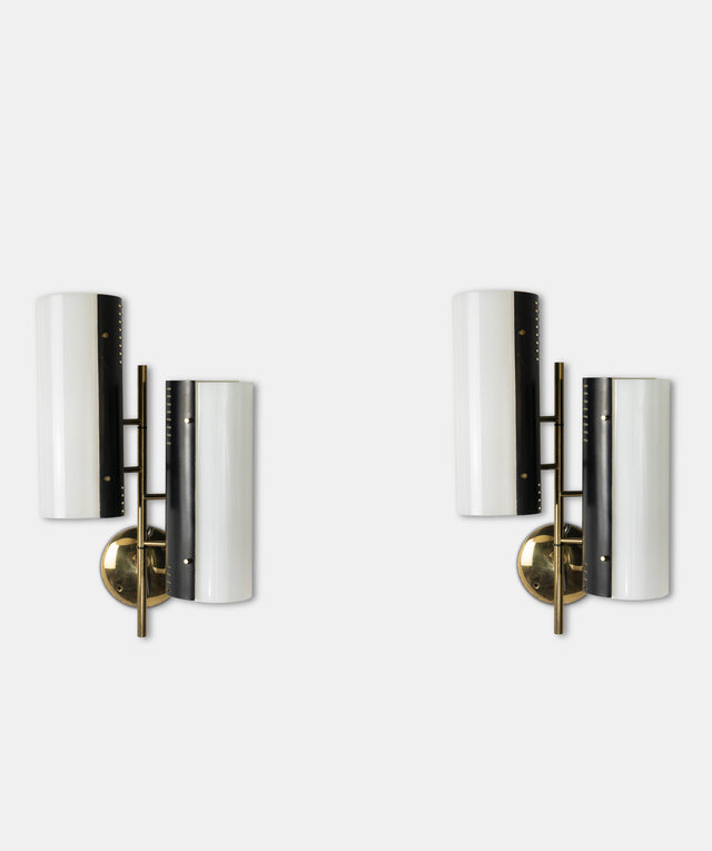 Pair of conical wall lights, circa 1955