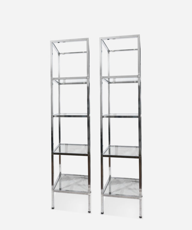 Pair of étagère bookcases, circa 1970