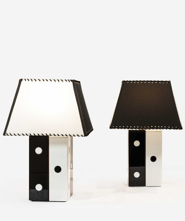Pair of pois table lamps, circa 1960