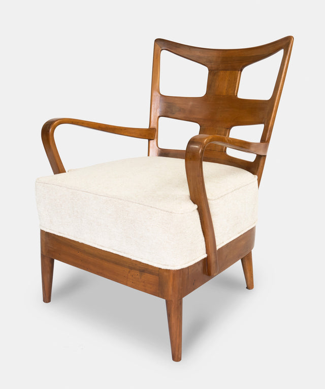 Pair of rare armchairs, mod. no. 6575, 1946