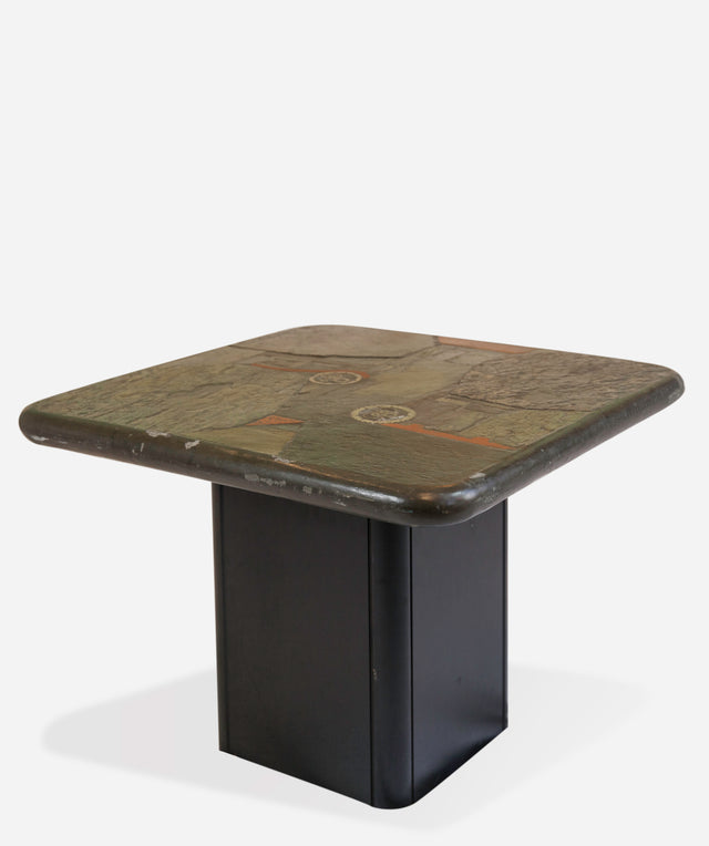 Pair of sculptural tables, circa 1989