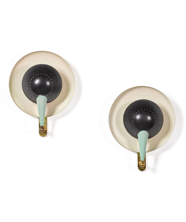 Pair of wall lights, Model No. B 4917, 1955