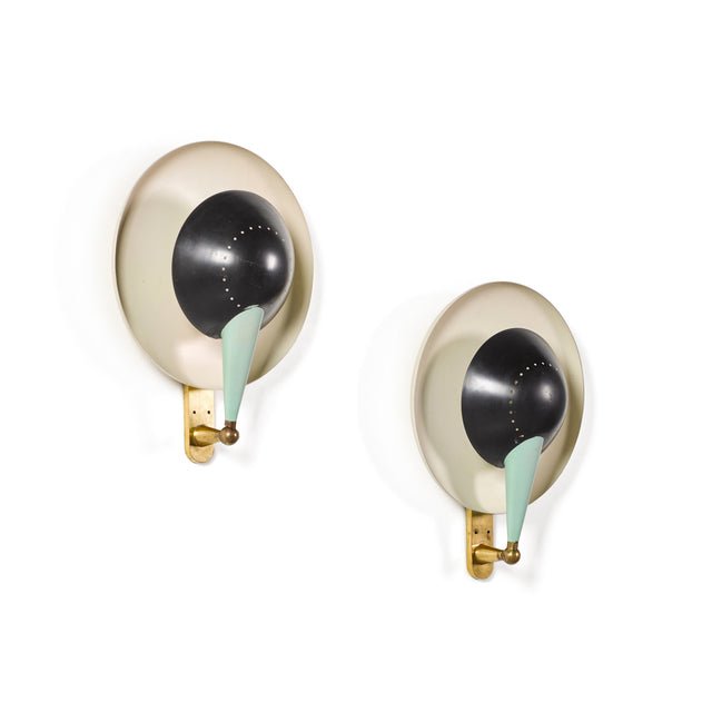 Pair of wall lights, Model No. B 4917, 1955