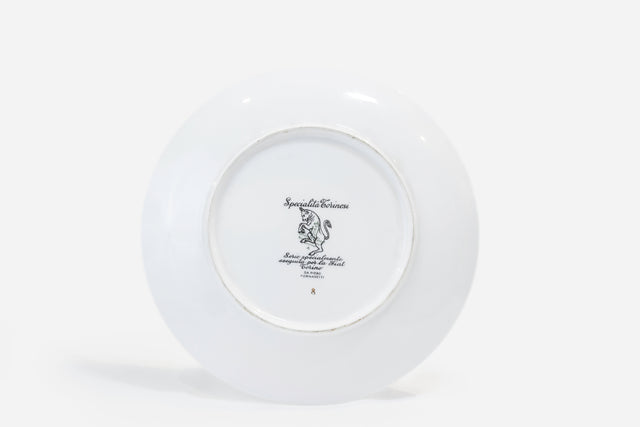 'Pesche al Barolo' decorative plate, circa 1950