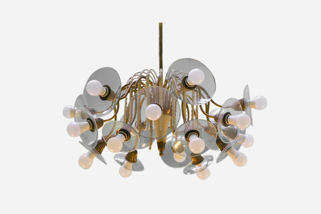 Rare flower chandelier, circa 1940s