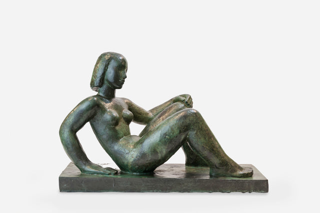 Reclining woman sculpture, circa 1930