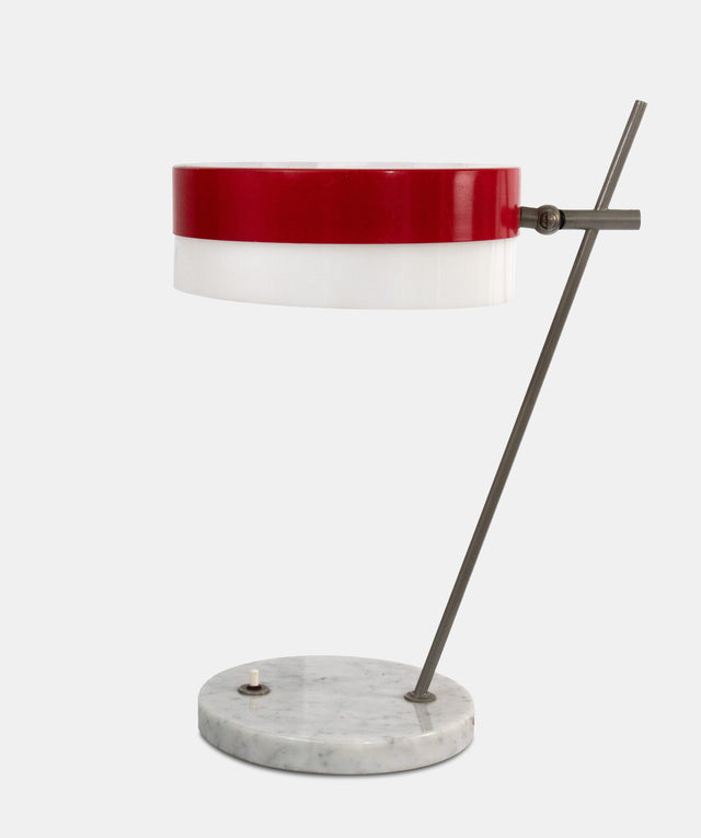 Red Table lamp, circa 1950s
