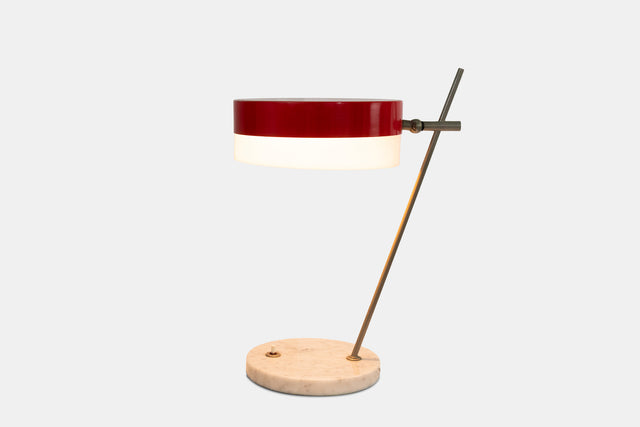 Red Table lamp, circa 1950s