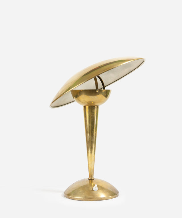 Round desk lamp, circa 1940