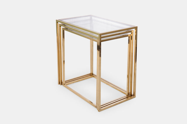 Set of three nesting coffee tables, circa 1970