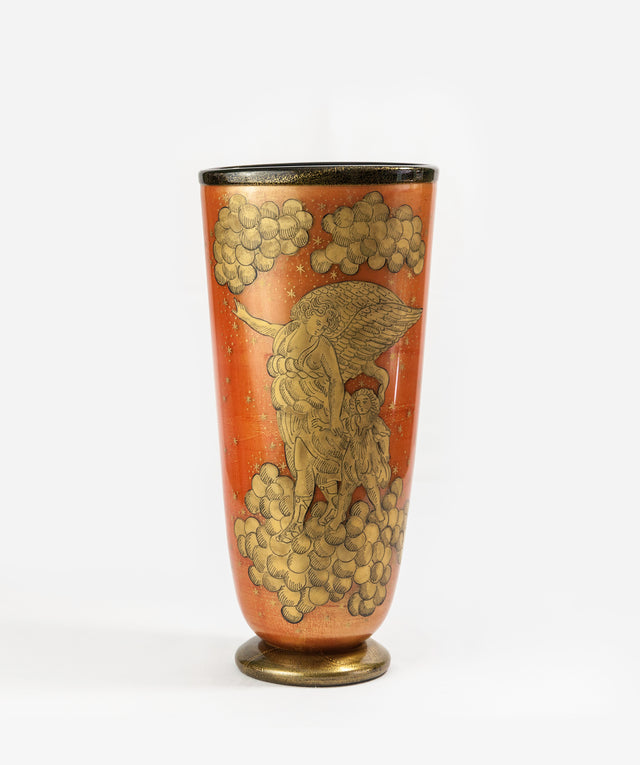 Tall decorative vase, circa 1940