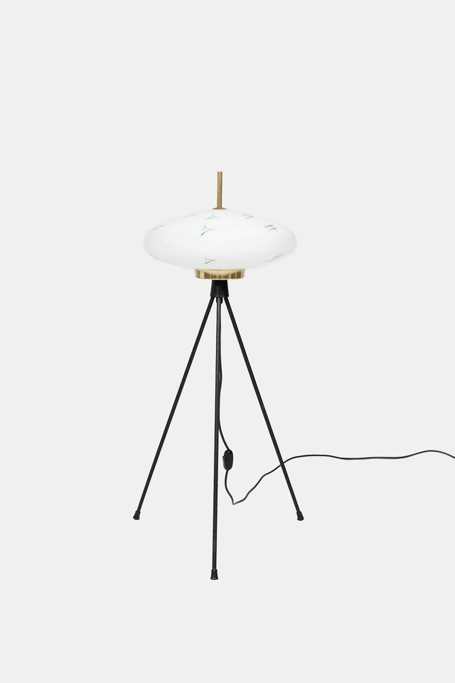 Tripod floor lamp, circa 1950s