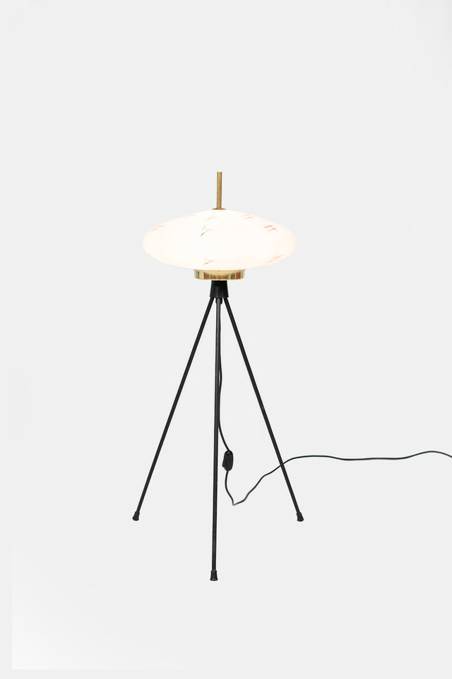 Tripod floor lamp, circa 1950s