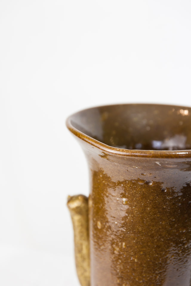 Vase in pulegoso glass, circa 1930