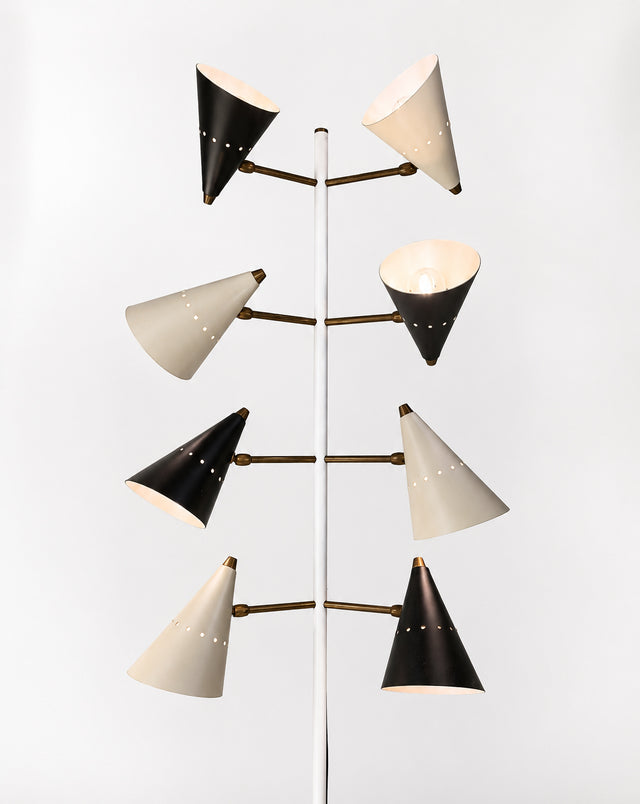 Rare pair of sculptural wall lights
