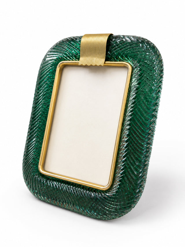 Murano Glass Green Picture Frame