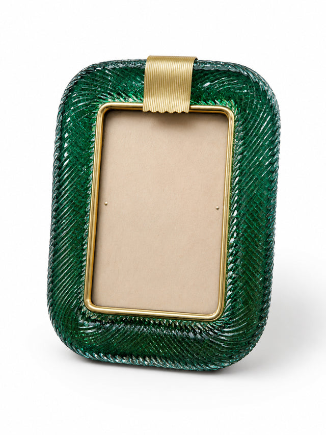 Murano Glass Green Picture Frame