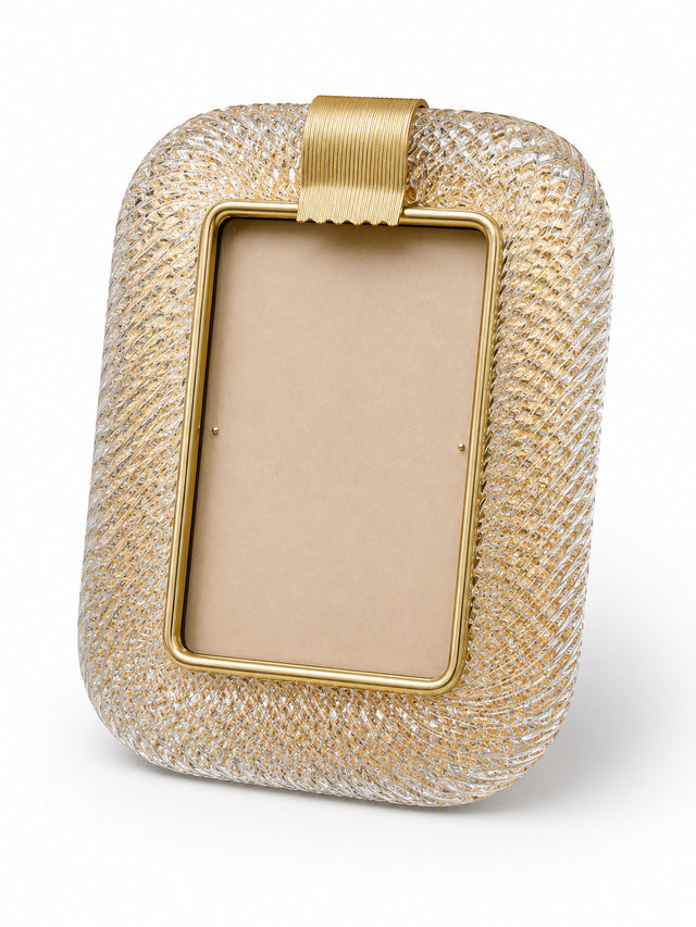 Murano Glass Gold Picture Frame