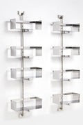 A pair of wall-mounted bookshelves, Mod. No. P700, circa 1969.