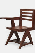 A teak paddle armchair designed for the Chandigarh University, circa 1950s