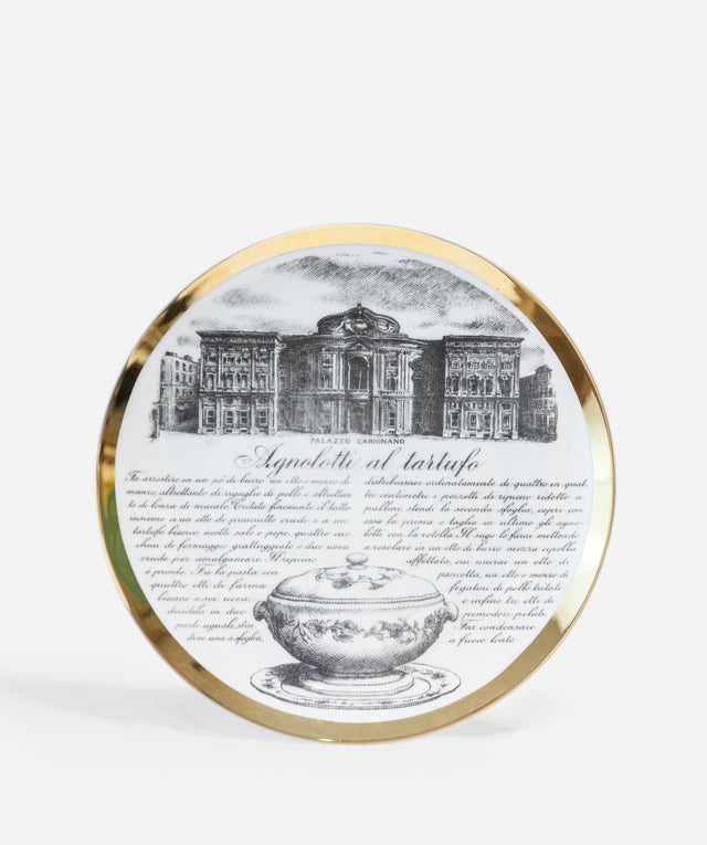 'Agnolotti al tartufo' decorative plate, circa 1950