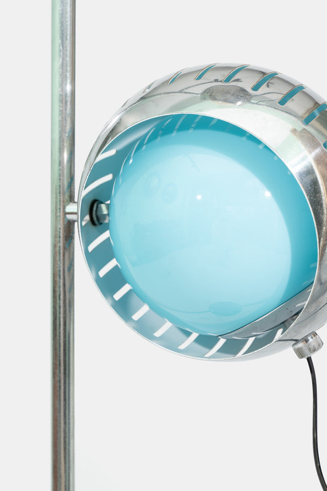 Azure Eyeball Floor Lamp, circa 1970s