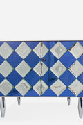 Blue mirror cabinet, circa 1990