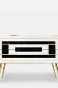 Chest of drawers in white and black, circa 1990s
