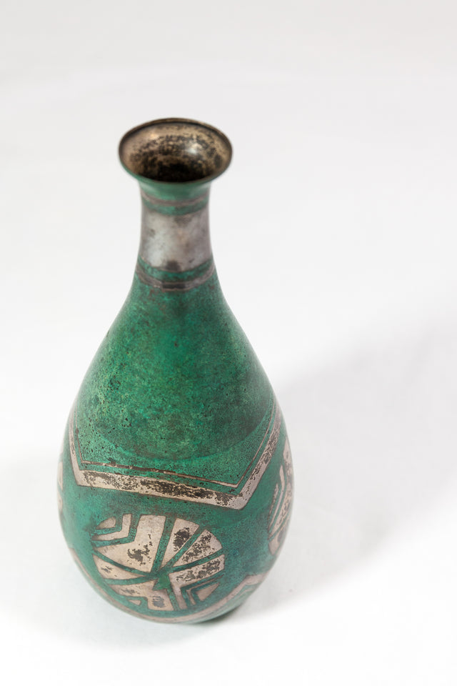 Dinanderie vase, circa 1930s