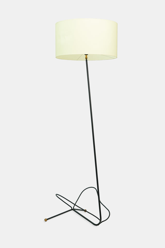 Floor lamp with magazine rack, circa 1950s