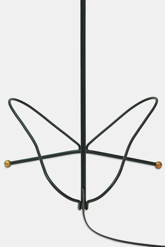 Floor lamp with magazine rack, circa 1950s