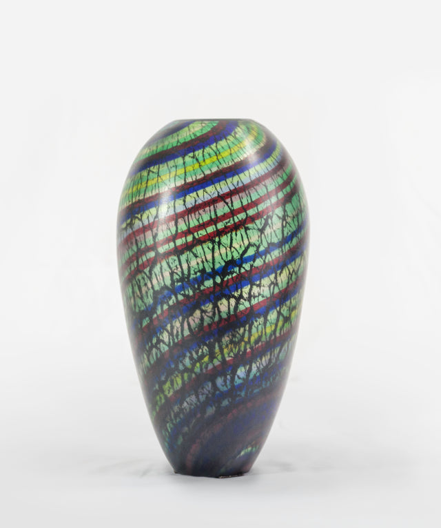 Green and blue vase, circa 1960