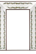 Illuminated floral mirror, circa 1930s