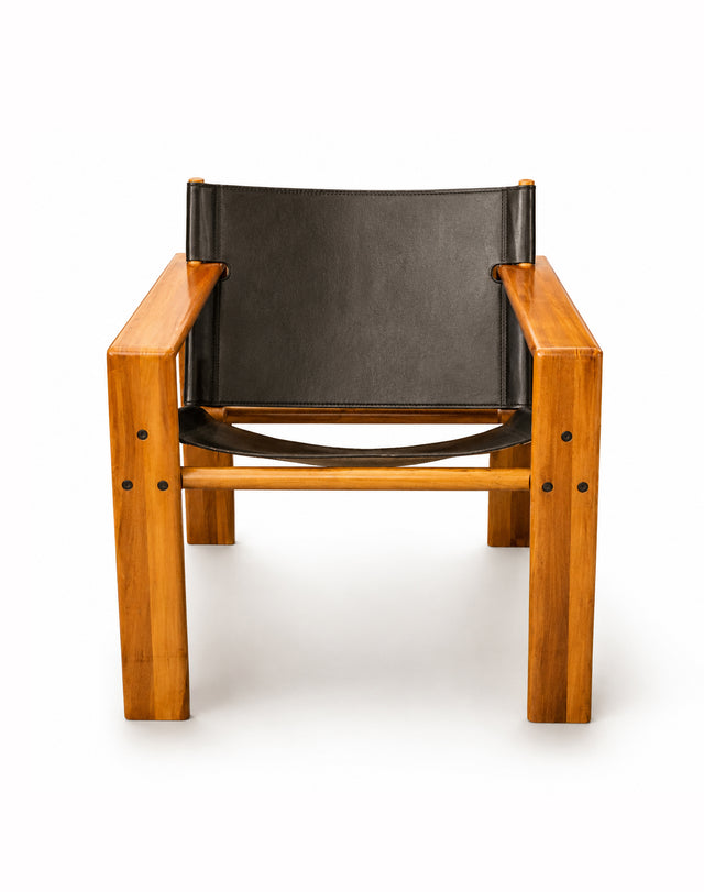 Tarcisio Colzani, Pair of sculptural armchairs, model LASER, 1970s.