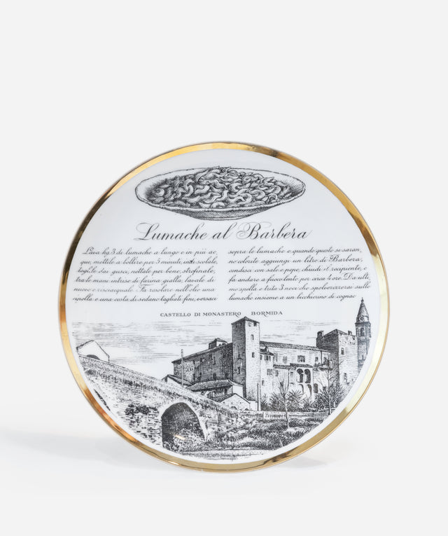 'Lumache al Barbera' decorative plate, circa 1950
