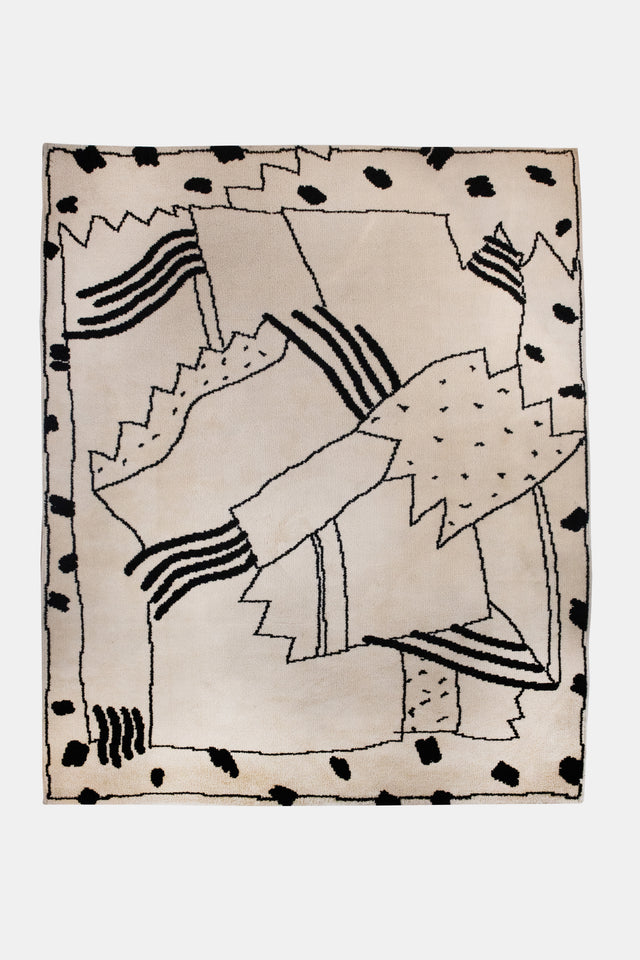Limited Edition Abstract Wool Rug by Moscovino, No. 58/250