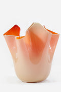 Orange 'napkin' vase, circa 1970
