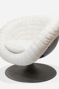 Pair of 'baseball glove' armchairs, circa 1970