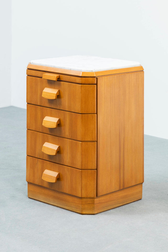 Pair of bedside tables / chests of drawers, circa 1950s